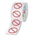 Brother Pre-cut and pre-printed Prohibition rolls Pictogram only 50 x 50 mm - Per roll of 500 labels