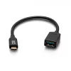 C2G Cables To Go USB-C to USB A Dongle Adapter Black
