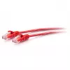 C2G Cables To Go 1FT/0.3M CAT6A SLIM PATCH 28AWG RED