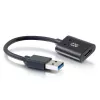 C2G Cables To Go Cbl/6in .15m USB C Female to USB A Male