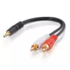 C2G Cables To Go Cbl/6IN 3.5mm Stereo Maleto2 RCA Male Y-