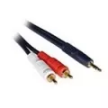 C2G Cables To Go Cbl/1M 3.5 M Stereo TO 2 RCA M ST