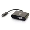 C2G Cables To Go Cbl/USB-C to VGA+USB-C Charging Black
