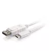 C2G Cables To Go 3ft USB-C to DisplayPort Cable White