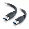 C2G Cables To Go Cbl/2m USB 3.0 AM-AM Black