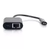 C2G Cables To Go USB-C Ethernet Adapter W/Power Black