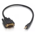 C2G Cables To Go Adapter/DB9 Male to 3.5mm Bk 0.5m