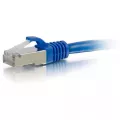 C2G Cables To Go Cbl/0.3m CAT6A Shielded Patch Cable Blue