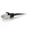 C2G Cables To Go Cbl/0.3m CAT6A Shielded PatchCable Black
