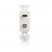 C2G Cables To Go Decora HDMI/USB Dongle F/F WP White