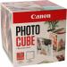Canon pp-201 Ink Cartridge 5x5 Photo Cube Creative Pack White Blue