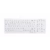 Cherry AK-C7000F-U1-W 2.4 GHz wireless keyboard with silicone membrane can be switched off disinfectable 105 key (DE) IP65