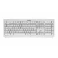 Cherry KC 1000 corded keyboard grey USB. Quiet operation/wear resistant keys/4 hotkeys