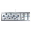 Cherry KC6000 SLIM FOR MAC - Corded Keyboard - USB - SILVER (GB)