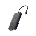 Acer Computers USB Type-C Dongle 12-in-1 (2xUSB3.2 2xUSB2.0 1xSD/TF 2xHDMI 1xPD 1xDP 1xRJ45 1x3.5 Audio) - Black
