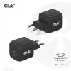 Club 3D Travel Charger PPS 45W GAN technology Dual port USB Type-C Power Delivery(PD) 3.0 Support
