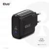 Club 3D TRAVEL CHARGER PPS 65W GAN TECHNOLOGY SINGLE PORT USB TYPE-C POWER DELIVERY(PD)3.0 SUPPORT