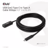 Club 3D USB TYPE C GEN 2 TO TYPE-A CABLE 10GBPSM/F 5M/16.4FT
