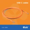 Club 3D USB C CABLE ORANGE