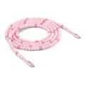 Club 3D USB C Beaded Cable Pink