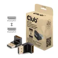Club 3D DISPLAYPORT MALE TO DISPLAYPORT 1.4 FEMALE 90 DEGREE ANGLED ADAPTER 4K120HZ M/F