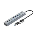 Conceptronic 7-Port USB 3.0 Hub - 5Gbps - USB-C x 3 - USB-A x 4