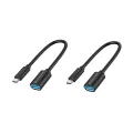 Conceptronic USB-C to USB-A OTG Adapter 2-Pack - 20cm - USB 3.2 Gen 1