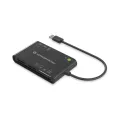 Conceptronic 7-in-1 USB 2.0 Card Reader - Smart ID Card - SIM - SD/SDHC/SDXC - Micro SD/T-Flash - MMC - MS - M2