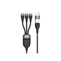 Conceptronic USB 3-in-1 PD 3.0 100W Fast Charging Cable 1.5M - 20V 5A - 480Mbps - E-Mark