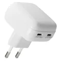 dbramante1928 re-charge Pro EU Flat Whiteall Charger 2xUSB-C 25White-White