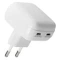 dbramante1928 re-charge Pro EU Flat Whiteall Charger 2xUSB-C 20White-White