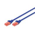 Digitus CAT 6 U-UTP patch cable Cu. PVC Length 5m color blue