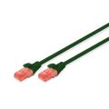 Digitus CAT 6 U-UTP patch cable Cu. PVC Length 3m color green