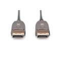 Digitus DisplayPort AOC Connection Cable M/M, 20.0m, UHD 8K, 8K@60Hz, DP 1.4, gold, bl