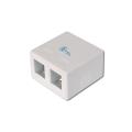 Digitus Consolidation-Point Box for 2x Keystone Jacks pure white, 2-port