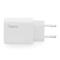 Digitus USB Charger, 20W 1x USB-C, 1x USB-A, White