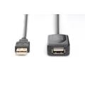 Digitus USB 2.0 Repeater cable USB A male / A female, length 5 m