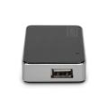 Digitus USB 2.0, 4-Port Hub, 4x USB A/F, 1x USB Bmini/F incl. USB A/M to mini5P cable, black