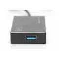 Digitus USB 3.0 Hub, 4-port Incl. 5V/2A power supply, Aluminium housing