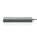 Digitus USB 3.0 Hub, 7-port Incl. 5V/3,5A power supply, Aluminium housing