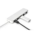 Digitus 4-Port USB-C HUB + PD 4x USB 3.0, 1x PD Charging, silver
