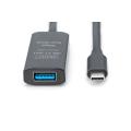 Digitus Active USB-C Extension Cable, 5m 5G, USB 3.2 Gen1, USB-C - USB-A (M/F)