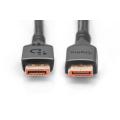 Digitus Premium DisplayPort Connection Cable, Type DP M/M, 2.0m, Alu Housing, UHD 16K, DP 2.1, bl