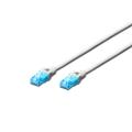 Digitus CAT 5e U-UTP patch cord, PVC AWG 26/7, length 0.5 m, white