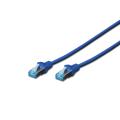 Digitus CAT 5e SF-UTP patch cord, Cu, PVC AWG 26/7, length 3 m, color blue