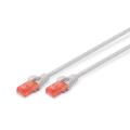 Digitus CAT 6, U-UTP patch cord, PVC AWG 26/7, length 2 m, color grey