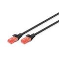 Digitus CAT 6, U-UTP patch cord, PVC AWG 26/7, length 5 m, color black