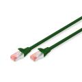 Digitus CAT 6 S-FTP patch cord, Cu, LSZH AWG 27/7, length 0.5 m, color green