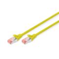 Digitus CAT 6 S-FTP patch cord, Cu, LSZH AWG 27/7, length 0.5 m, color yellow