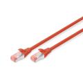 Digitus CAT 6 S-FTP patch cord, Cu, LSZH AWG 27/7, length 3 m, color red